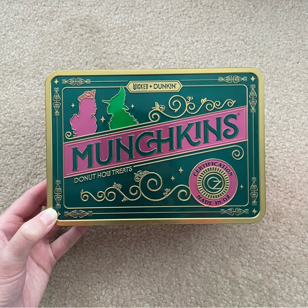 Dunkin’ Wicked For Good Munchkins Metal Tin